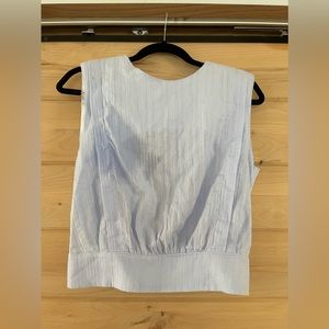 NWOT - Women’s Evidnt Los Angeles-Blue Open Back Top - Size Small - Baby Blue -